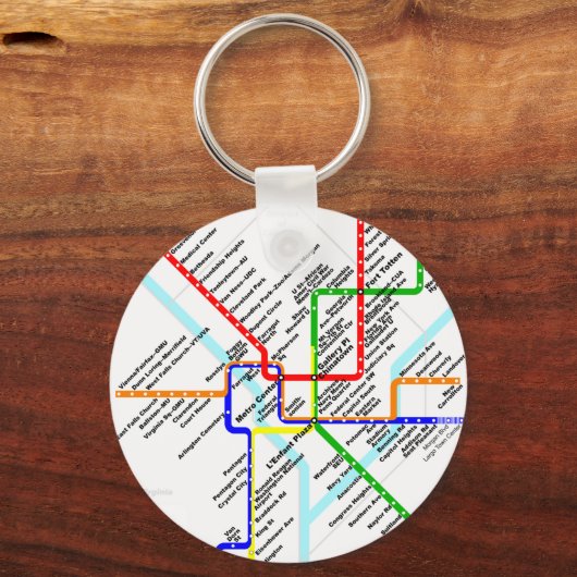 Metro Sleutelhanger Washington DC (Voorkant)