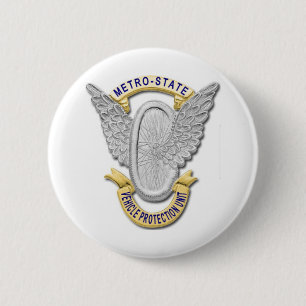 Metro-State-eenheid voor voertuigbeveiliging Ronde Button 5,7 Cm