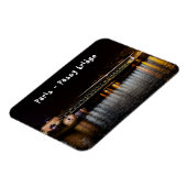 Metro steekt Bir-Hakeim brug over bij nacht Magneet (Linkerzijde)