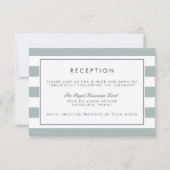 Metro Stripe Ontvangstkaart | Grayed Jade Kaart (Voorkant)