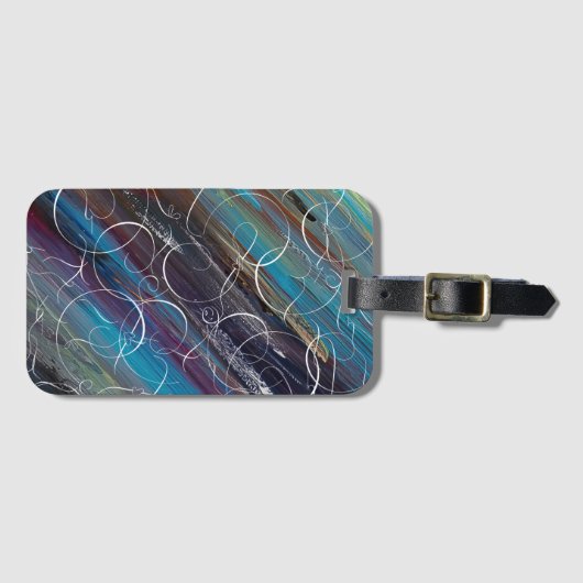 Metro Swirl Bagagelabel (Voorkant (horizontaal))