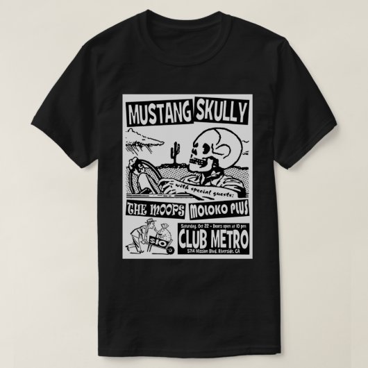 Metro T-Shirt (Mustang Skully) (Design voorkant)