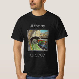 Metro Treinstation, Athene, Griekenland T-shirt