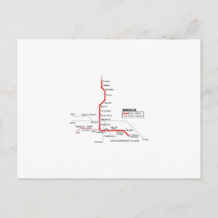 metro van Brescia Briefkaart