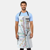 metro van Chicago Schort (Gedragen)