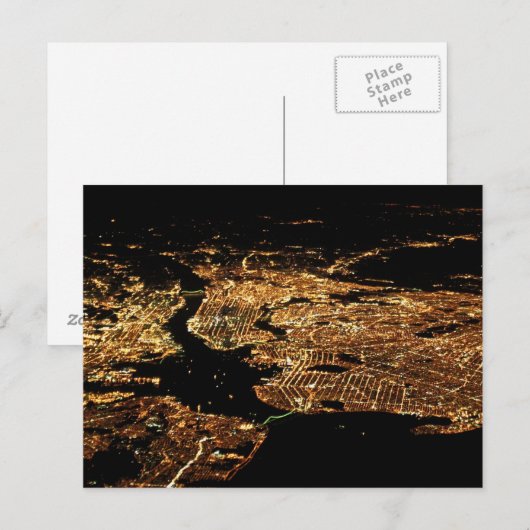 Metro van New York LuchtBriefkaart Briefkaart (Voorkant / Achterkant)