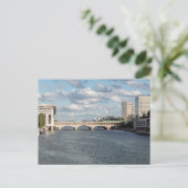Metro verkeer op de Bercy Bridge - Parijs Briefkaart (Staand voorkant)