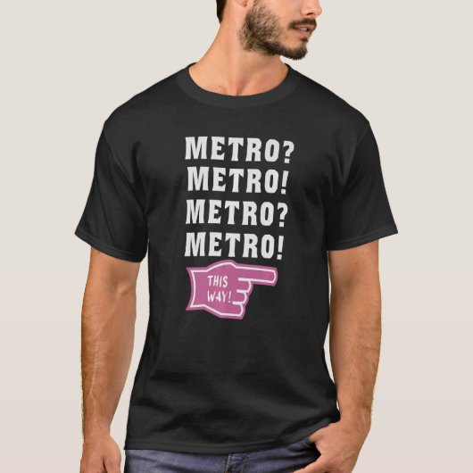 metro zo virale metro meme Premium 1 T-shirt (Voorkant)
