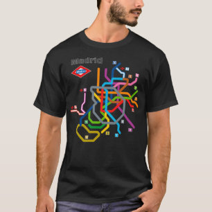 metrodiagram van Madrid T-shirt