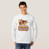 Metrodome Retro Gopher Voetbal T-Shirt (Voorkant volledig)