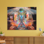 MetroForest omwikkeld doek Canvas Afdruk (Insitu (Woonkamer))