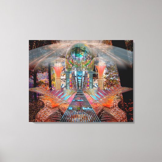 MetroForest omwikkeld doek Canvas Afdruk (Voorkant)