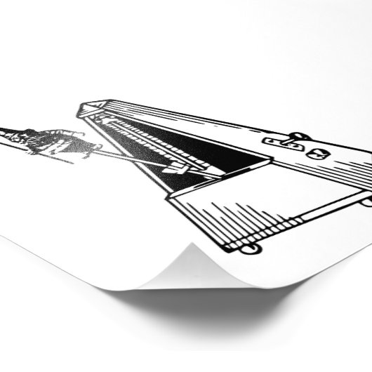 Metrognome Musical Foto Afdruk (Hoek)