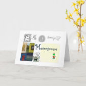 Metrognome Retro Kaart (Gele Bloem)