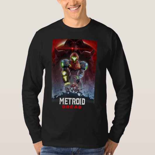 Metroid Dread Galactic Group Gaming Poster T-shirt (Voorkant)