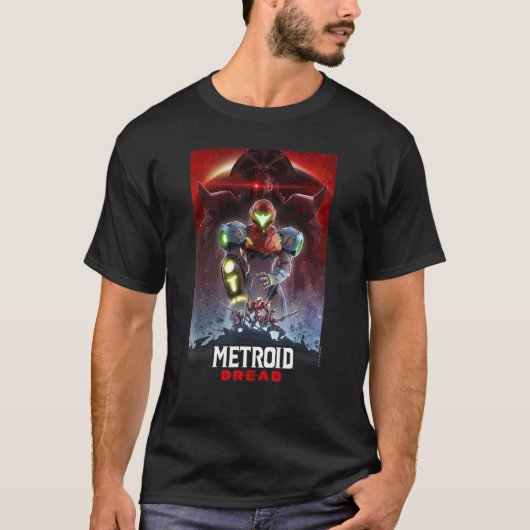 Metroid Dread Galactic Group Gaming Poster T-shirt (Voorkant)
