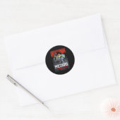Metroid Dread Samus Omsingeld Ronde Sticker (Envelop)