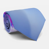 Metroid Fusion - Blauw Paarse Abstract Stropdas (Opgerold)
