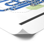 Metroid Metro NES-kaarten Poster (Hoek)