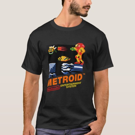 Metroid NES Hoesje Klassiek T-shirt (Voorkant)
