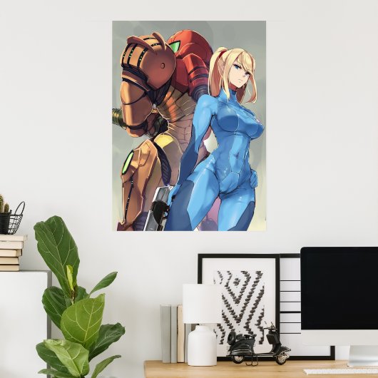 Metroid Samus Aran Poster (Thuiskantoor)