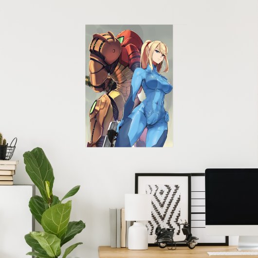 Metroid Samus Aran Poster (Thuiskantoor)