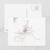 Metrokaart Madrid (Spanje) Briefkaart (Voorkant / Achterkant)
