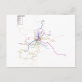 Metrokaart Madrid (Spanje) Briefkaart (Voorkant)