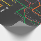 metrokaart NY-City Cadeaupapier (Hoek)