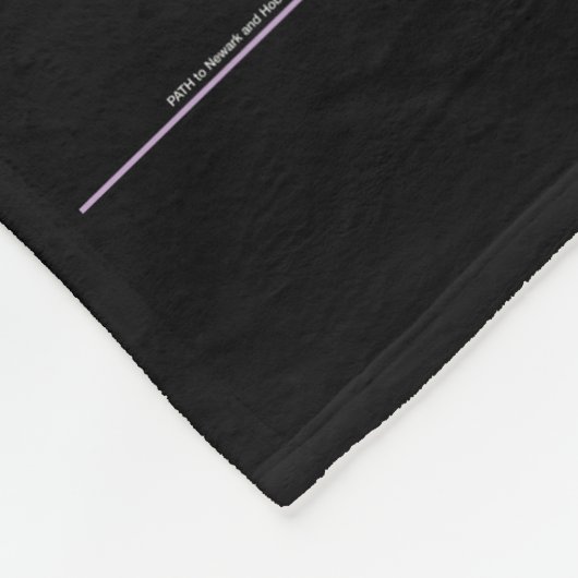 metrokaart NY-City Fleece Deken (Hoek)