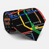 metrokaart NY-City Stropdas (Opgerold)