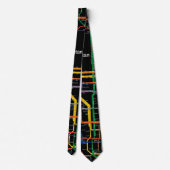 metrokaart NY-City Stropdas (Achterkant)