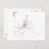 Metrokaart Spanje-Madrid Briefkaart (Voorkant / Achterkant)