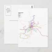 Metrokaart Spanje-Madrid Briefkaart (Voorkant / Achterkant)