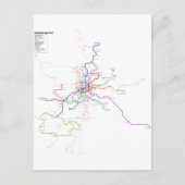 Metrokaart Spanje-Madrid Briefkaart (Voorkant)