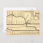 metrokaart van New York Briefkaart (Voorkant / Achterkant)