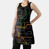 Metrokaart van New York Schort (Insitu)