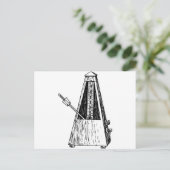 Metronoom tekening. Onderhoudster Briefkaart (Staand voorkant)