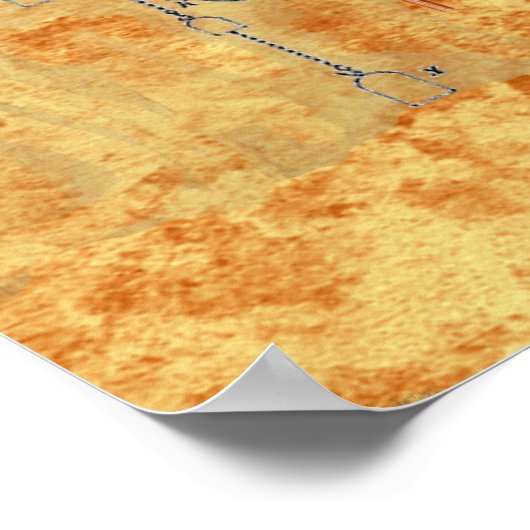 Metronoom verhaal, tijd en Tempo Poster (Hoek)