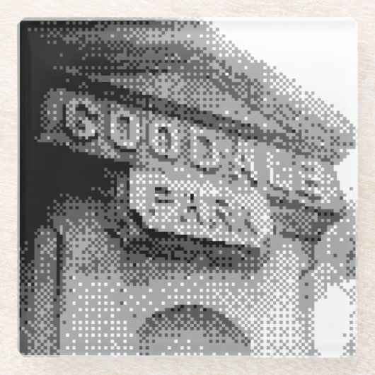 metropark glazen onderzetter (Voorkant)