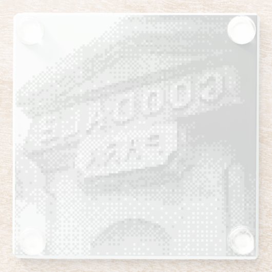 metropark glazen onderzetter (Achterkant)