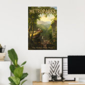 MetroParks Toledo Ohio Reisposter Picknick Doodle Poster (Thuiskantoor)