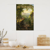 MetroParks Toledo Ohio Reisposter Picknick Doodle Poster (Keuken)