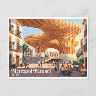 Metropol Parasol Sevilla Spanje Briefkaart