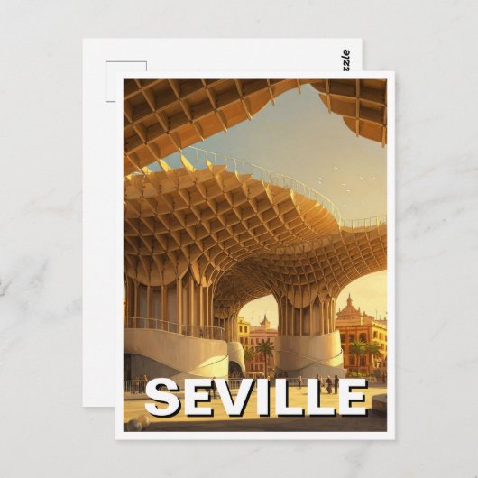 Metropol Parasol Sevilla Spanje Reizen Briefkaart (Voorkant / Achterkant)
