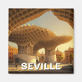Metropol Parasol Sevilla Spanje Reizen Magneet (Voorkant)