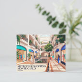 Metropole Shopping Monte-Carlo Monaco Briefkaart (Staand voorkant)