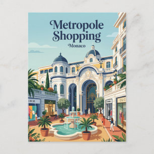 Metropole Shopping Monte-Carlo Monaco Briefkaart