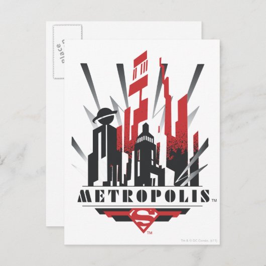 Metropolis Art Deco Briefkaart (Voorkant / Achterkant)