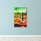 Metropolis Canvas Afdruk (Insitu (Houten vloer))